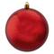 12ct. 4" Shiny Red Hot Shatterproof Plastic Ball Ornaments